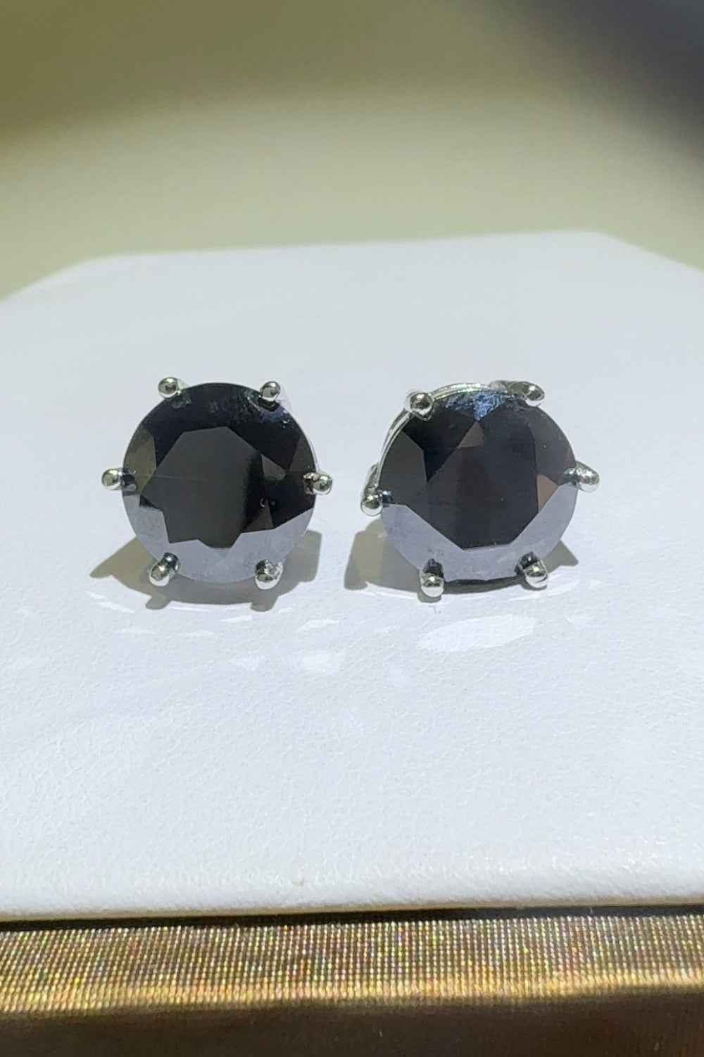 4 Carat  Moissanite 925 Sterling Silver Stud Earrings - Damned Threads