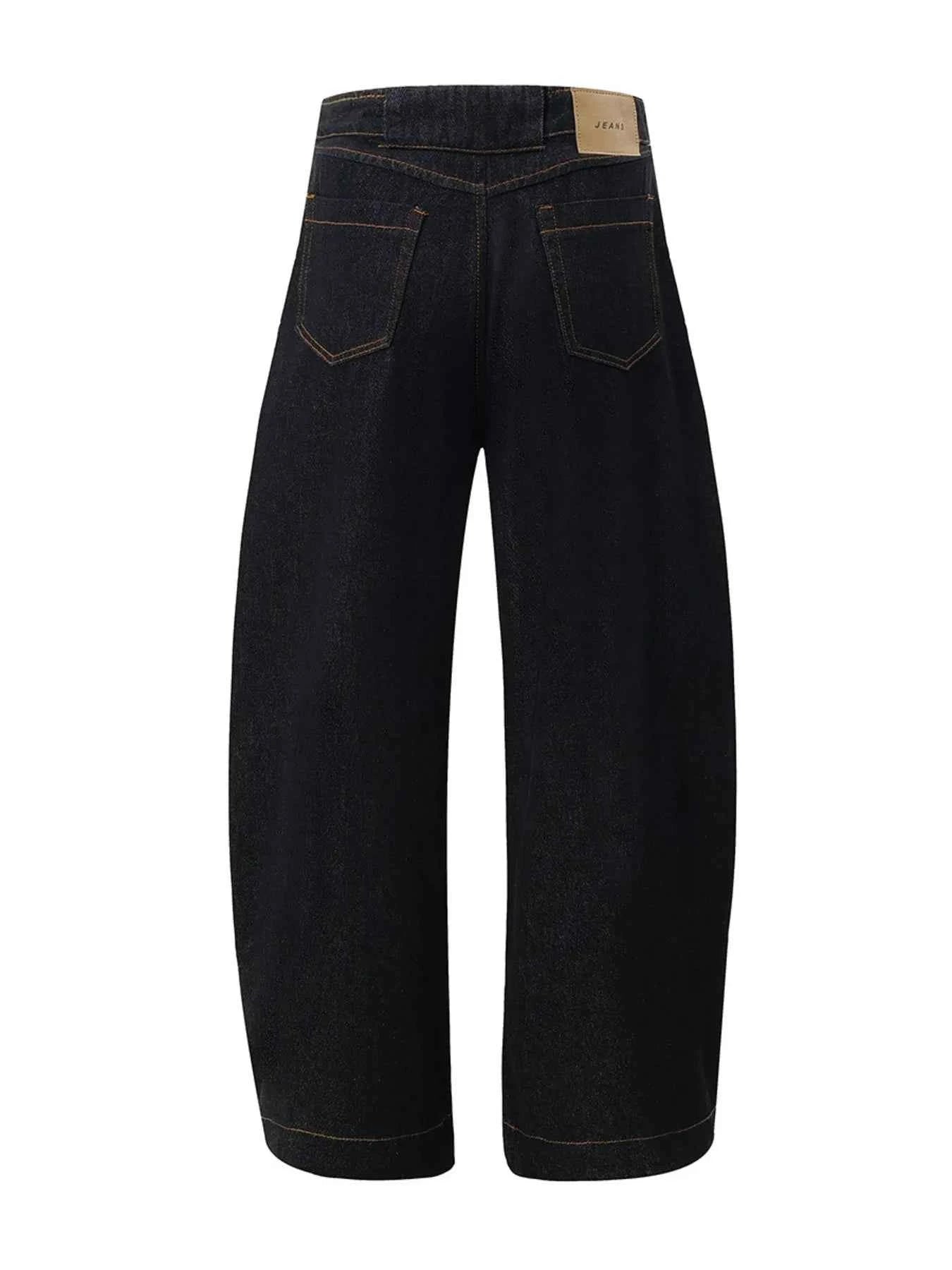 Men's High Waist Wide Leg Balloon Jeans