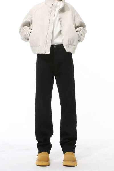 Side Zipper Slim Jeans - Damned Threads