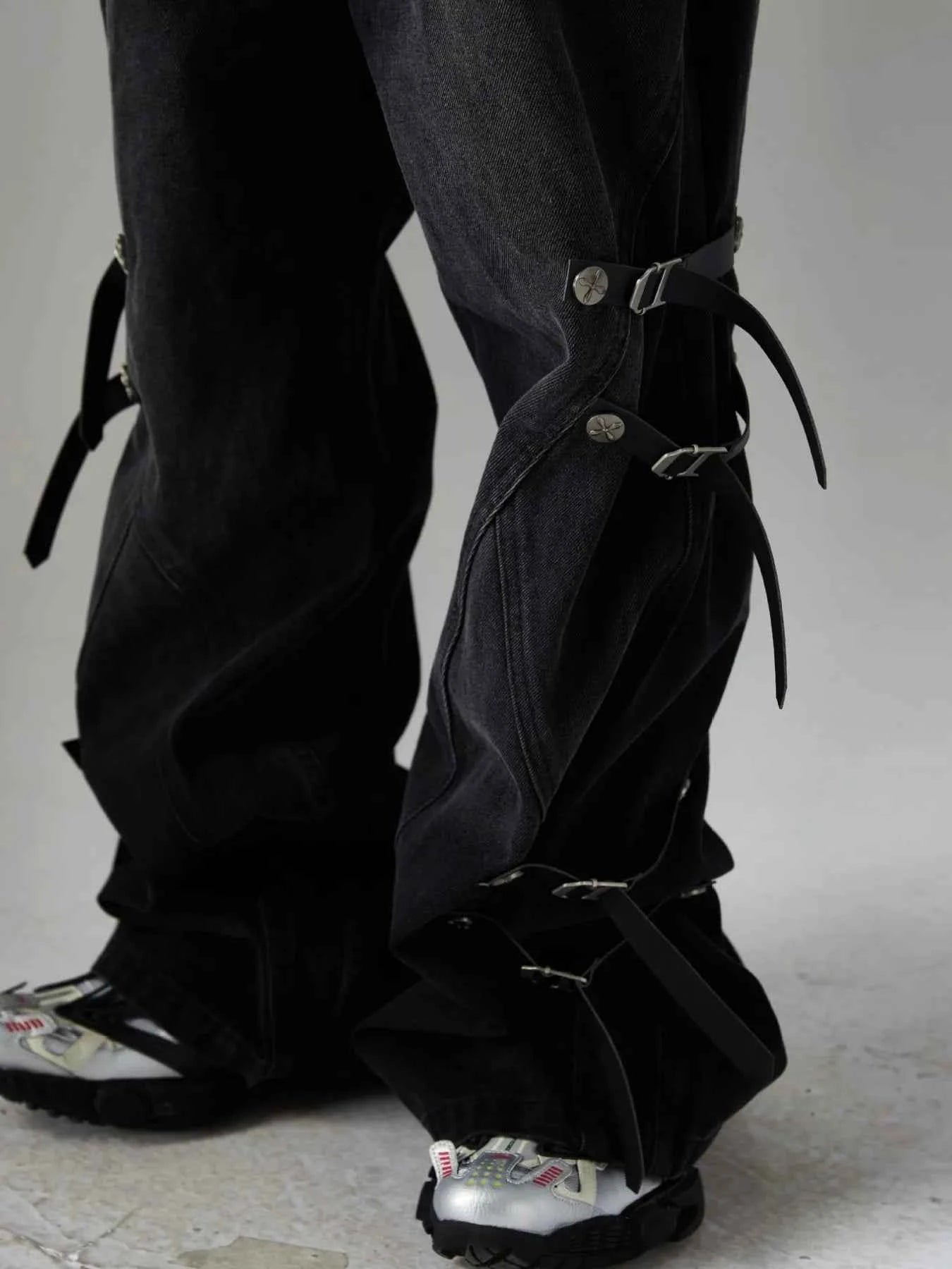 Men's Washed Jeans with Pockets
