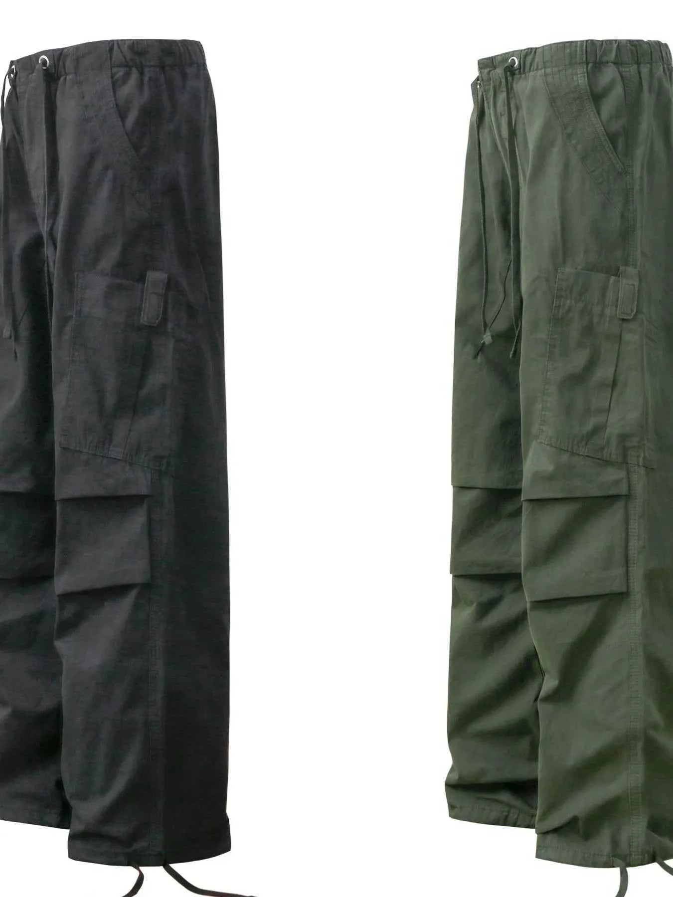 Men's Cargo Pants with Drawstring Hem