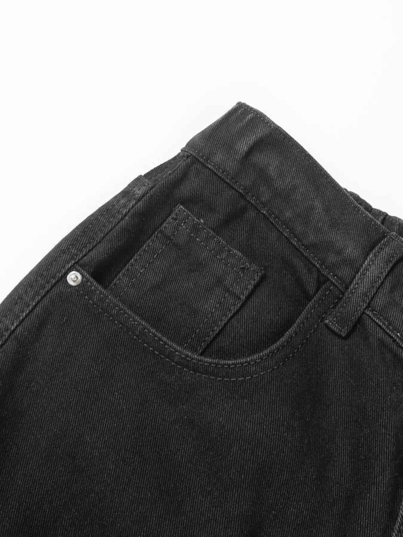 Men's High Waist Wide Leg Jeans