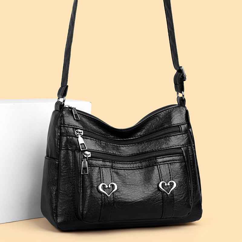 PU Leather Multi-Pockets Crossbody Bag - Damned Threads