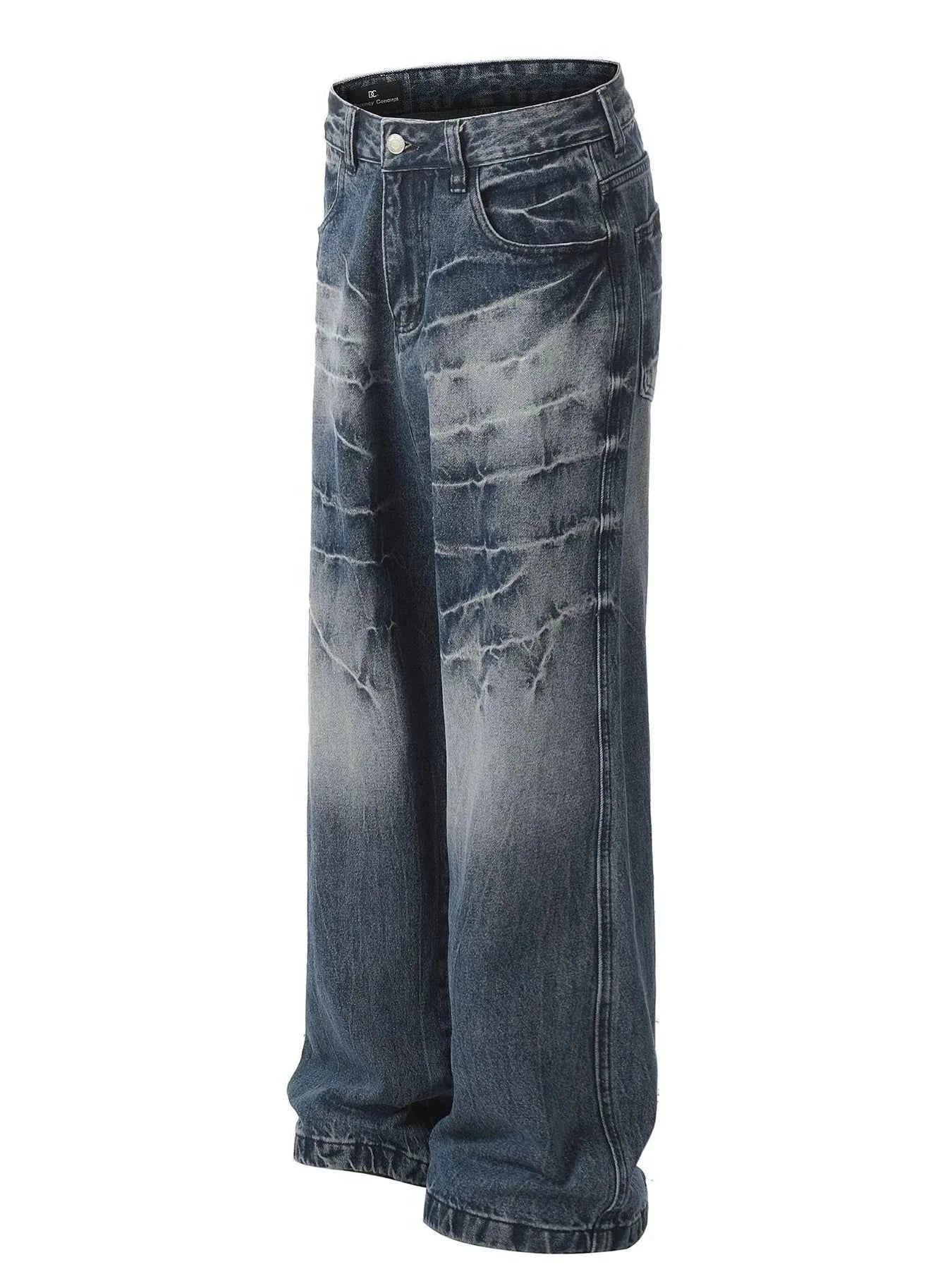 Men's Loose Fit Vintage Wash Jeans
