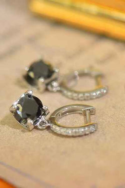 2 Carat Moissanite 925 Sterling Silver Drop Earrings - Damned Threads