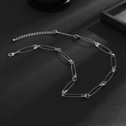 Safety Pin Chain Necklace - Damned Threads