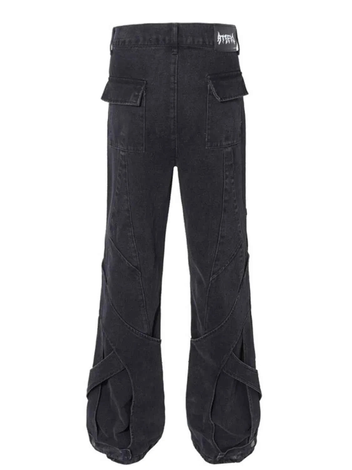 Men's High Waist Button Fly Jeans