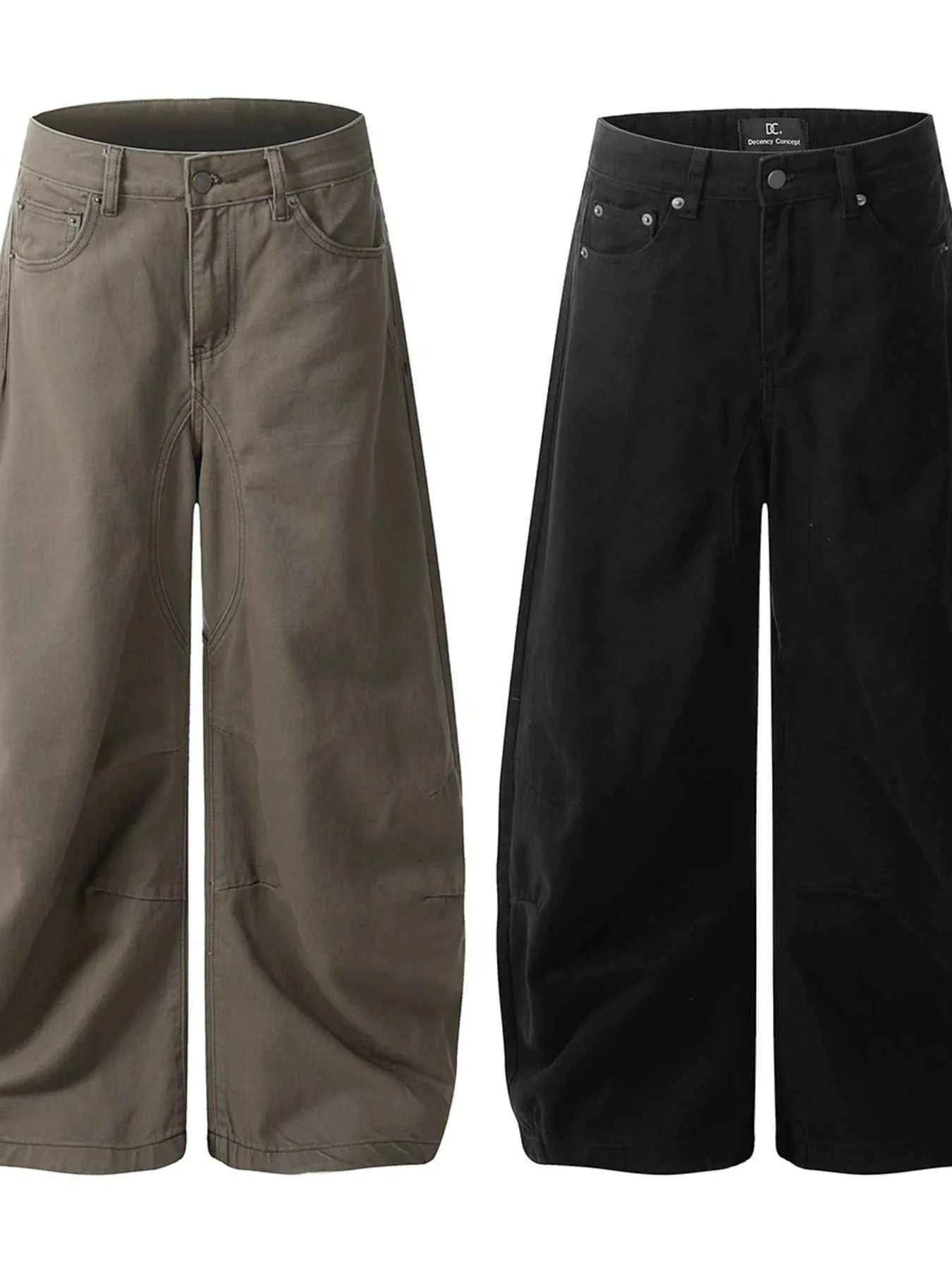 Men's High Waist Curved Jeans