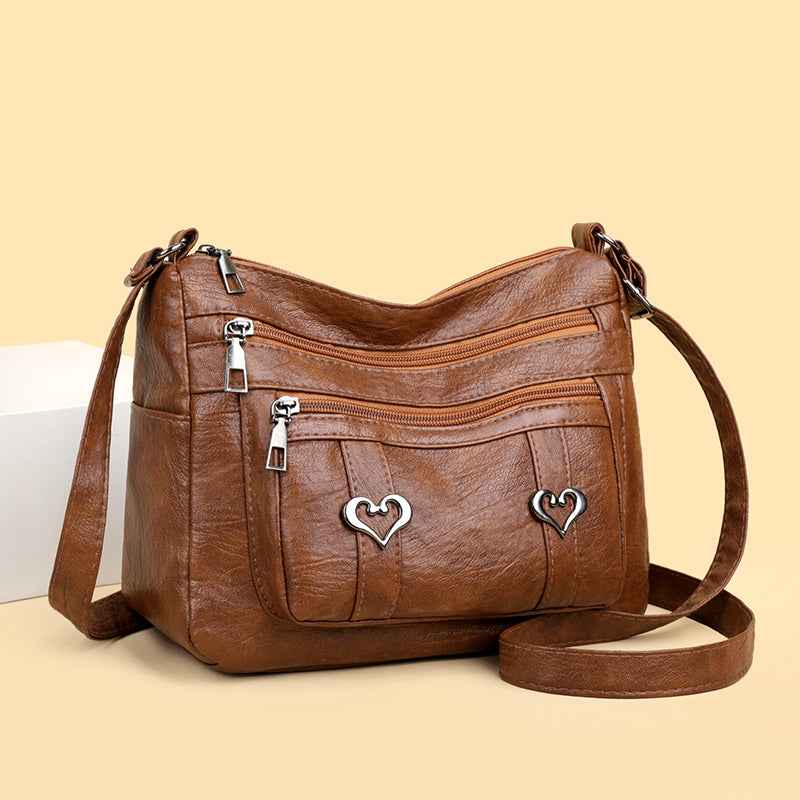 PU Leather Multi-Pockets Crossbody Bag - Damned Threads