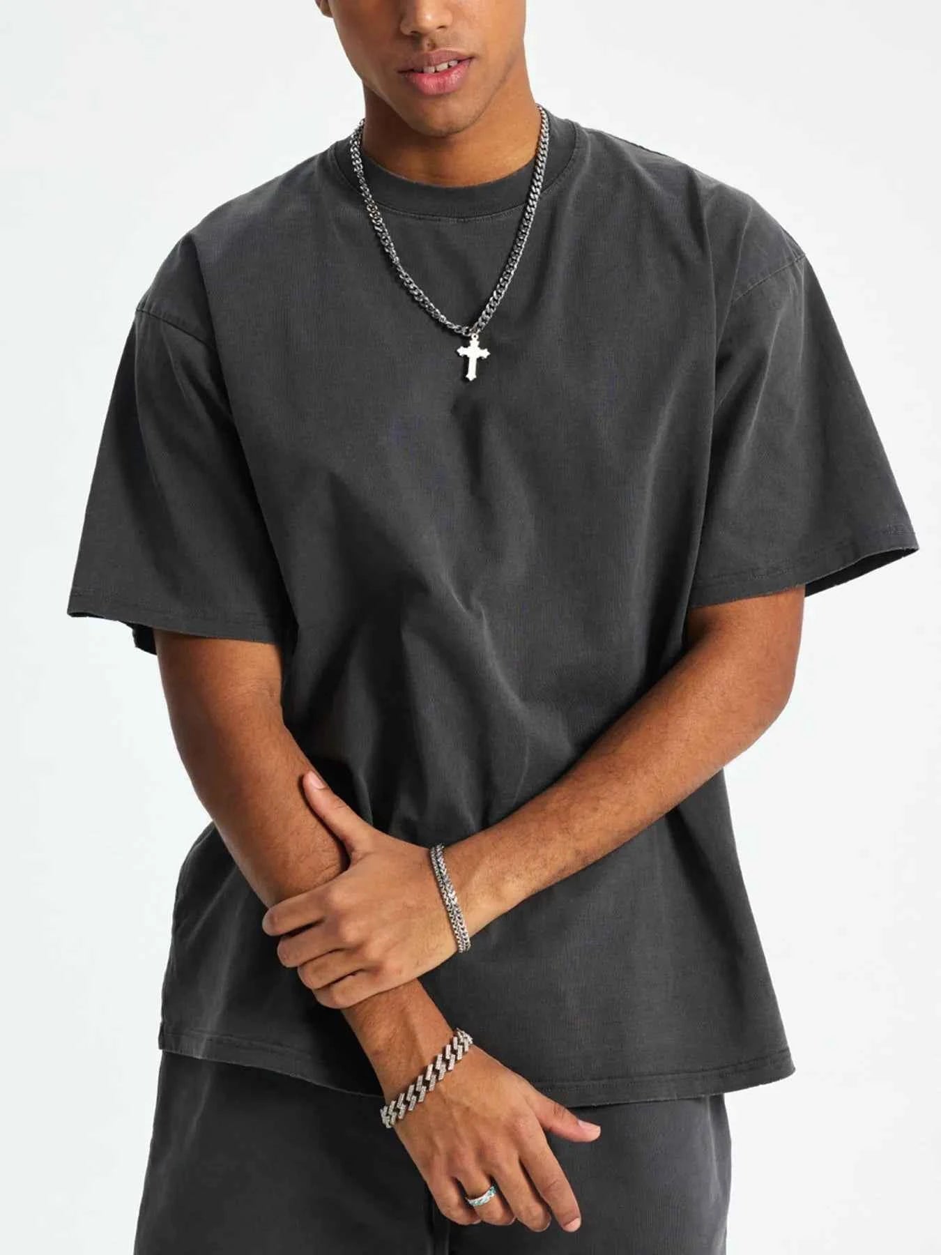 Men's Casual Oversized Cotton T-Shirt