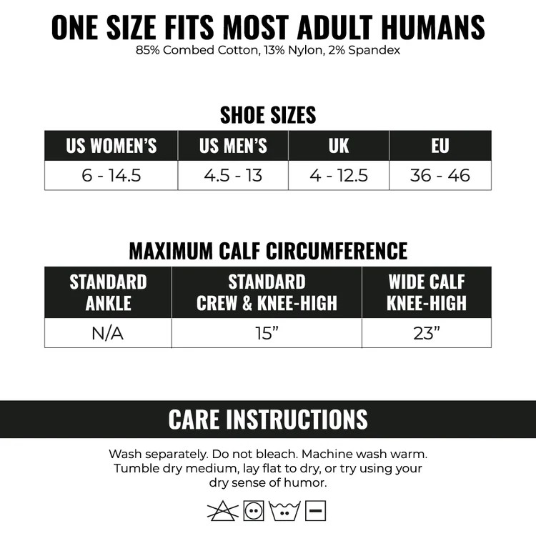 Bigfoot Crew Socks - Damned Threads