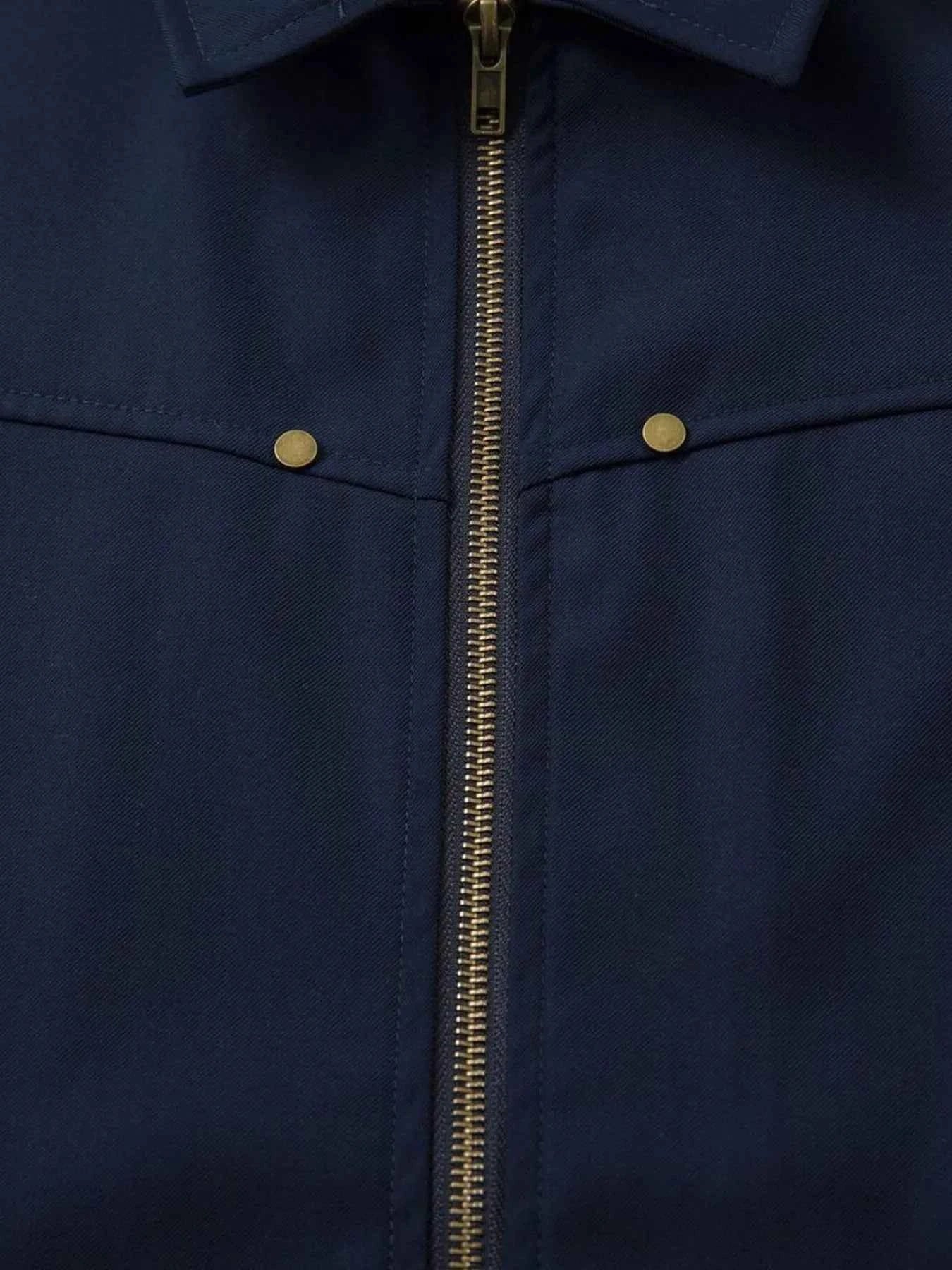 Men's Zip Up Short Sleeve Shirt