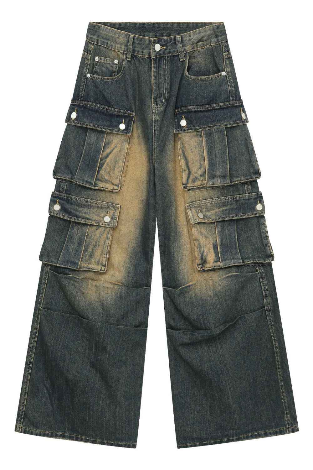 Men's Washed Wide Leg Jeans - Damned Threads