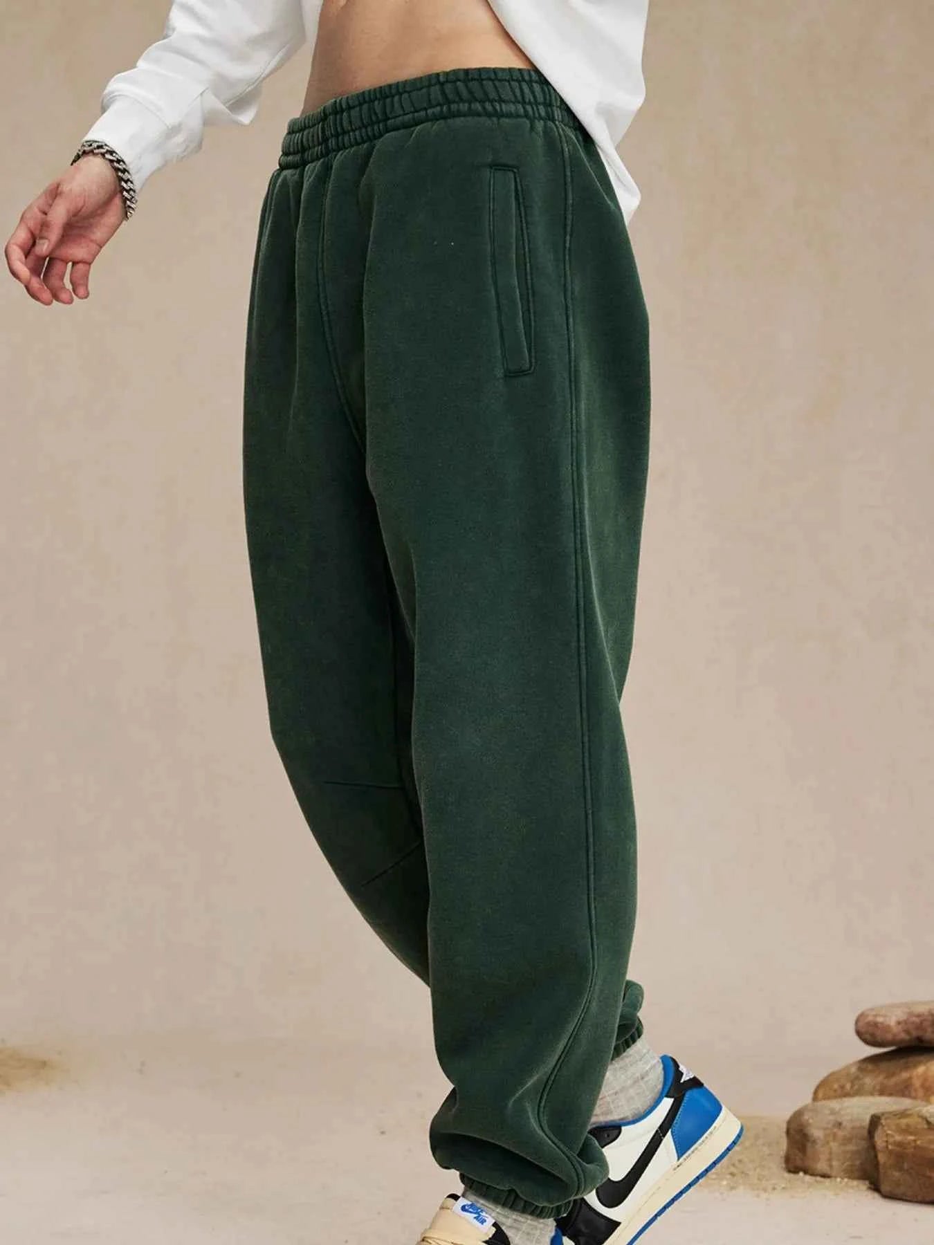 Men's Casual Elastic Waist Cotton Sweatpants