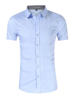 Men's Collared Neck Short Sleeve Shirt