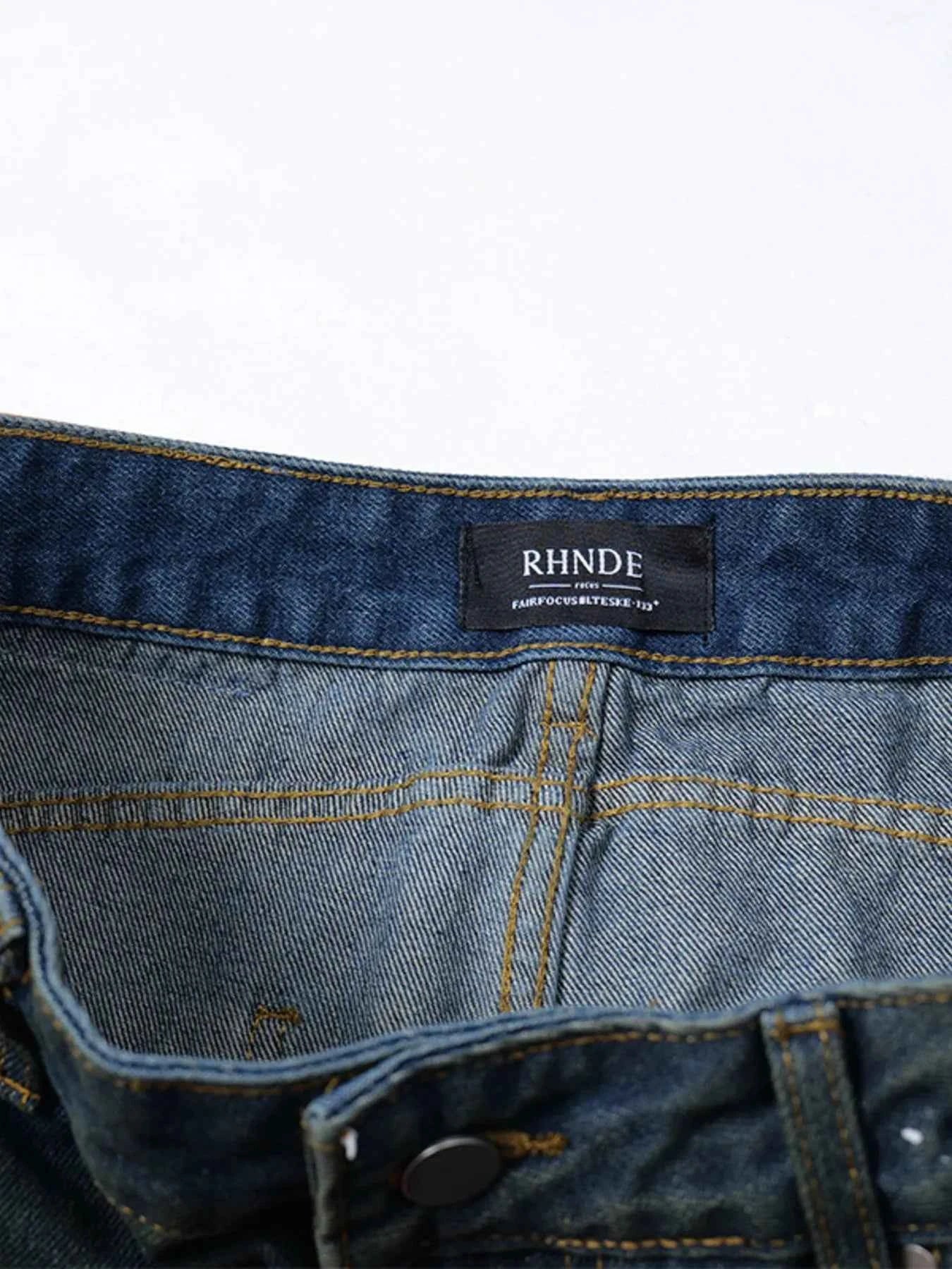 Men's Wide Leg Balloon Denim Jeans