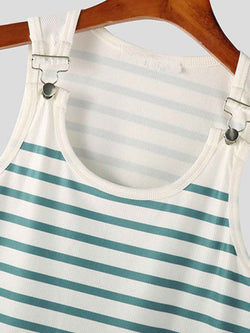 Men's Striped Wide Strap Tank - Damned Threads