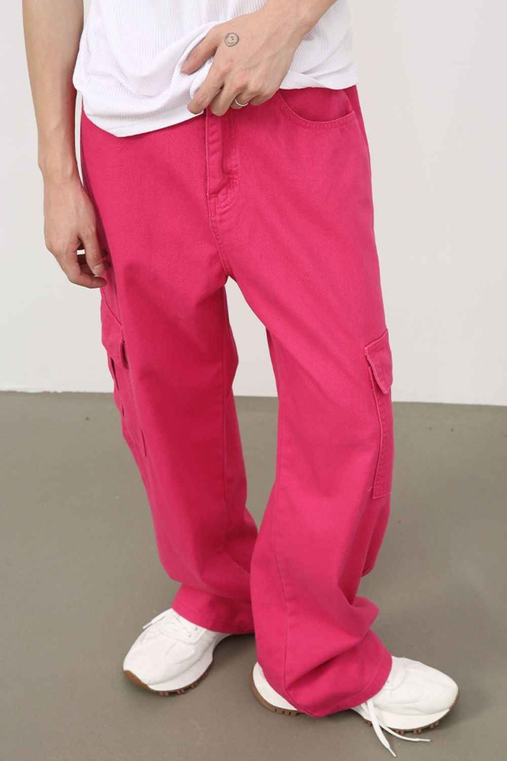 Men's Loose Jeans with Cargo Pockets - Damned Threads