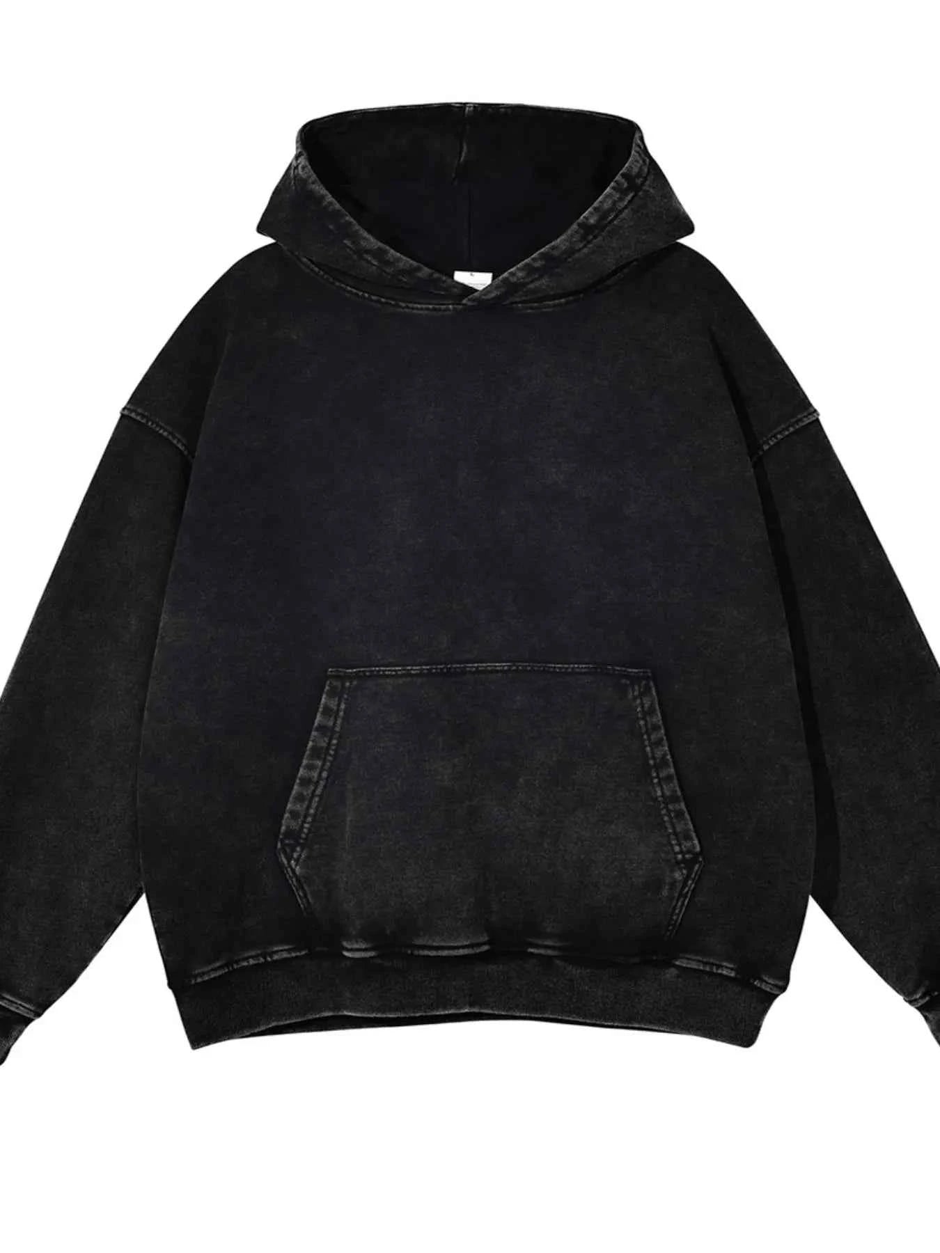 Men's Washed Oversized Long Sleeve Hoodie