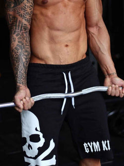 Men's Skull Drawstring Shorts - Damned Threads