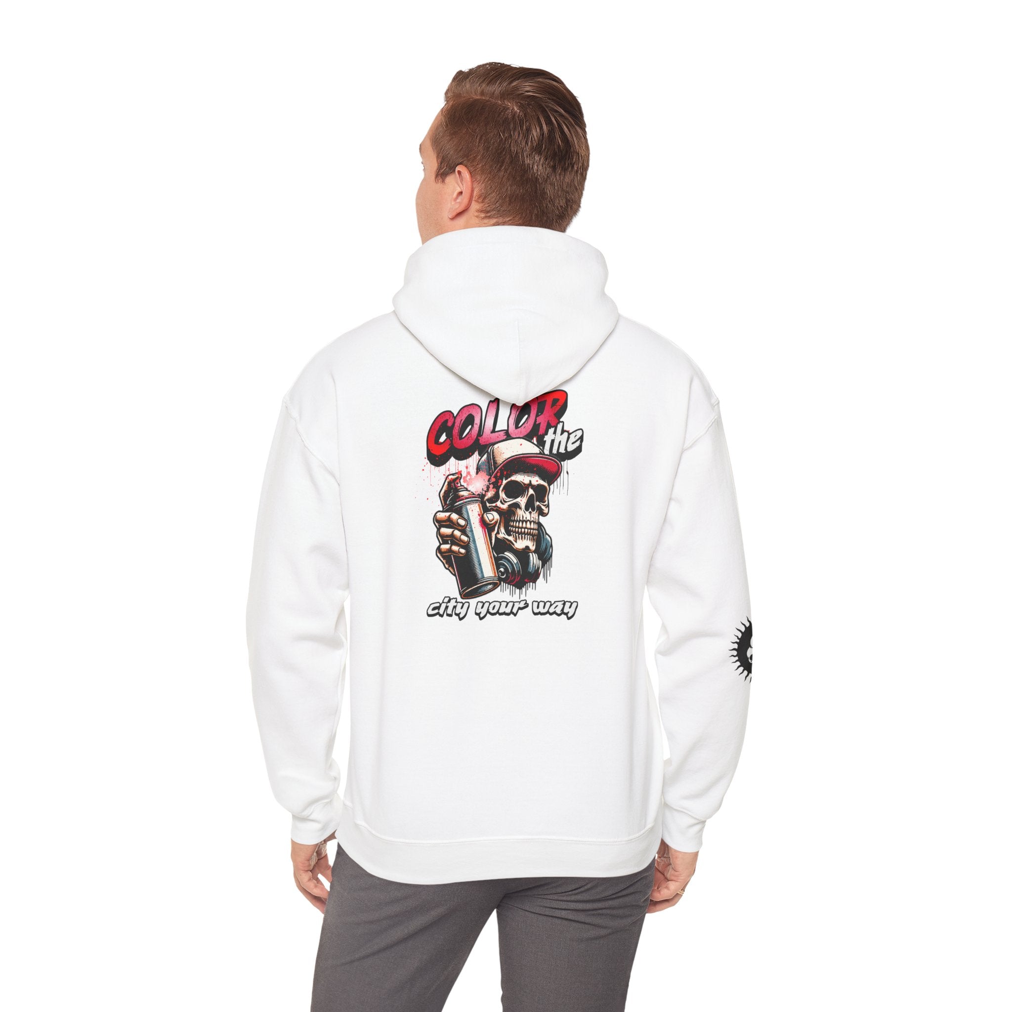 Color The City You Way - Unisex Heavy Blend™ Hooded Sweatshirt - Damned Threads