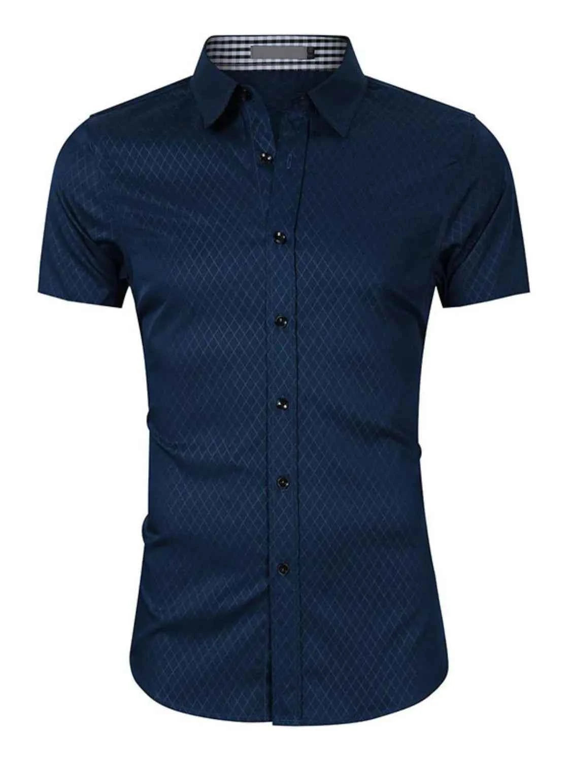 Men's Collared Neck Short Sleeve Shirt