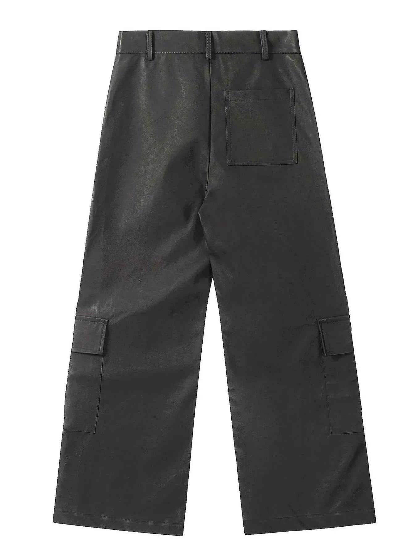 Men's Wide Leg Cargo Pants with Multiple Pockets