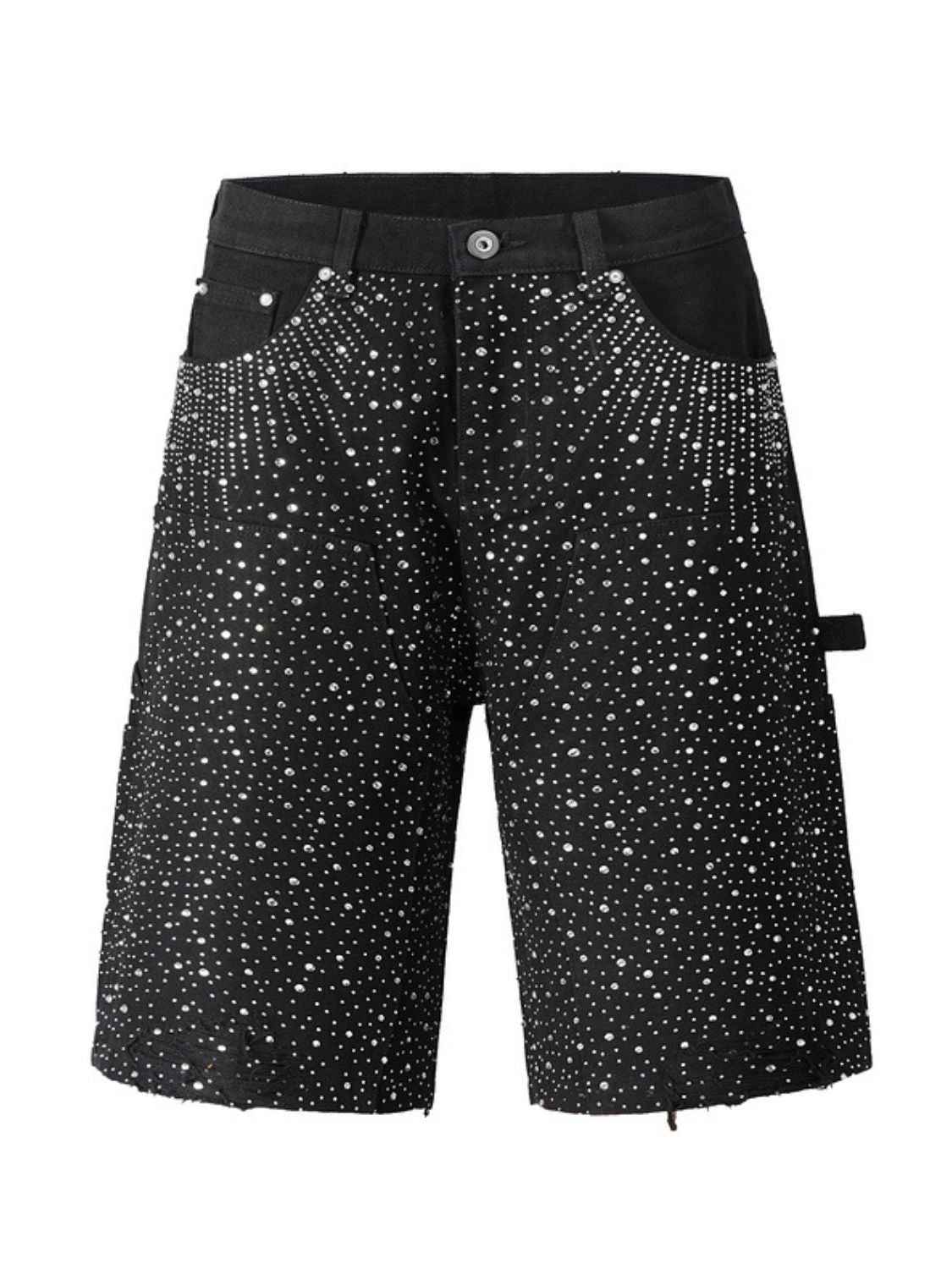 Men's Rhinestone Shorts with Pockets - Damned Threads