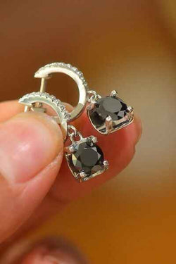 2 Carat Moissanite 925 Sterling Silver Drop Earrings - Damned Threads