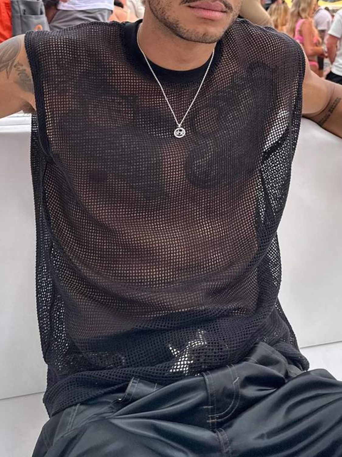 Men's Full Size Sheer Tank - Damned Threads