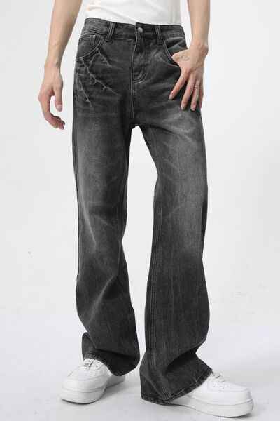 Lightning Burst Bootcut Jeans - Damned Threads