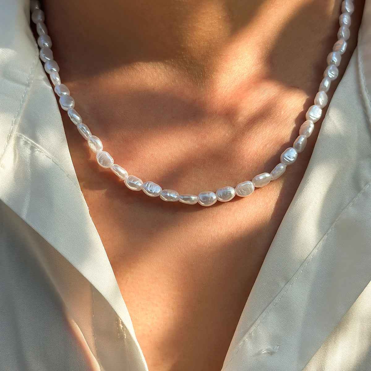 Baroque Pearl Necklace - Damned Threads