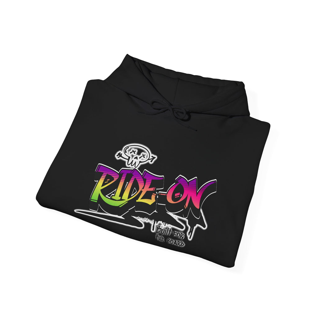 Ride-On - Unisex Heavy Blend™ Hooded Sweatshirt (Front) - Damned Threads