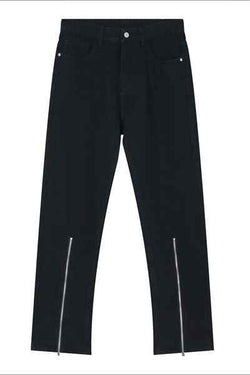 Pocketed Jeans with Zipper - Damned Threads