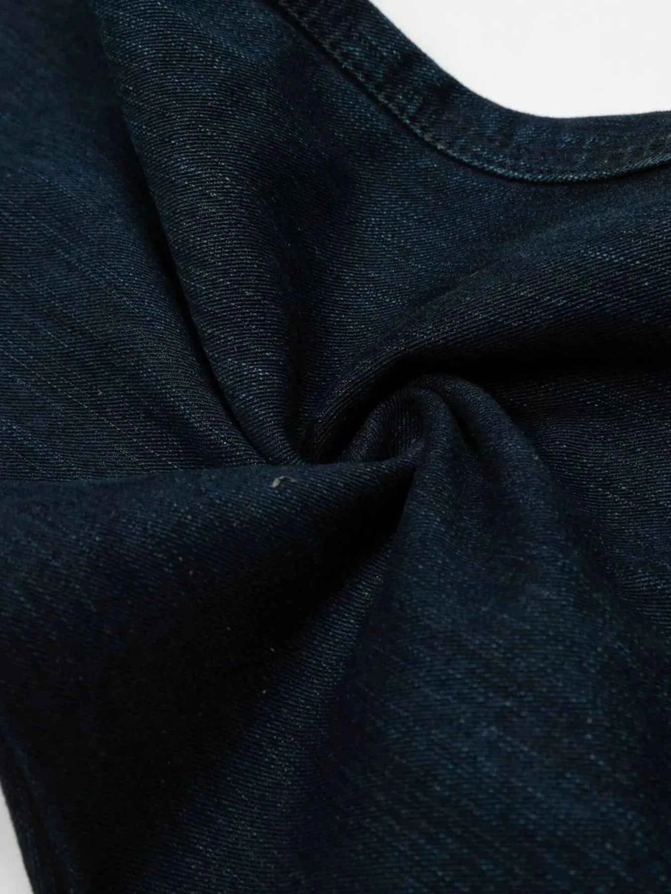 Men's Washed Button Fly Curved Jeans