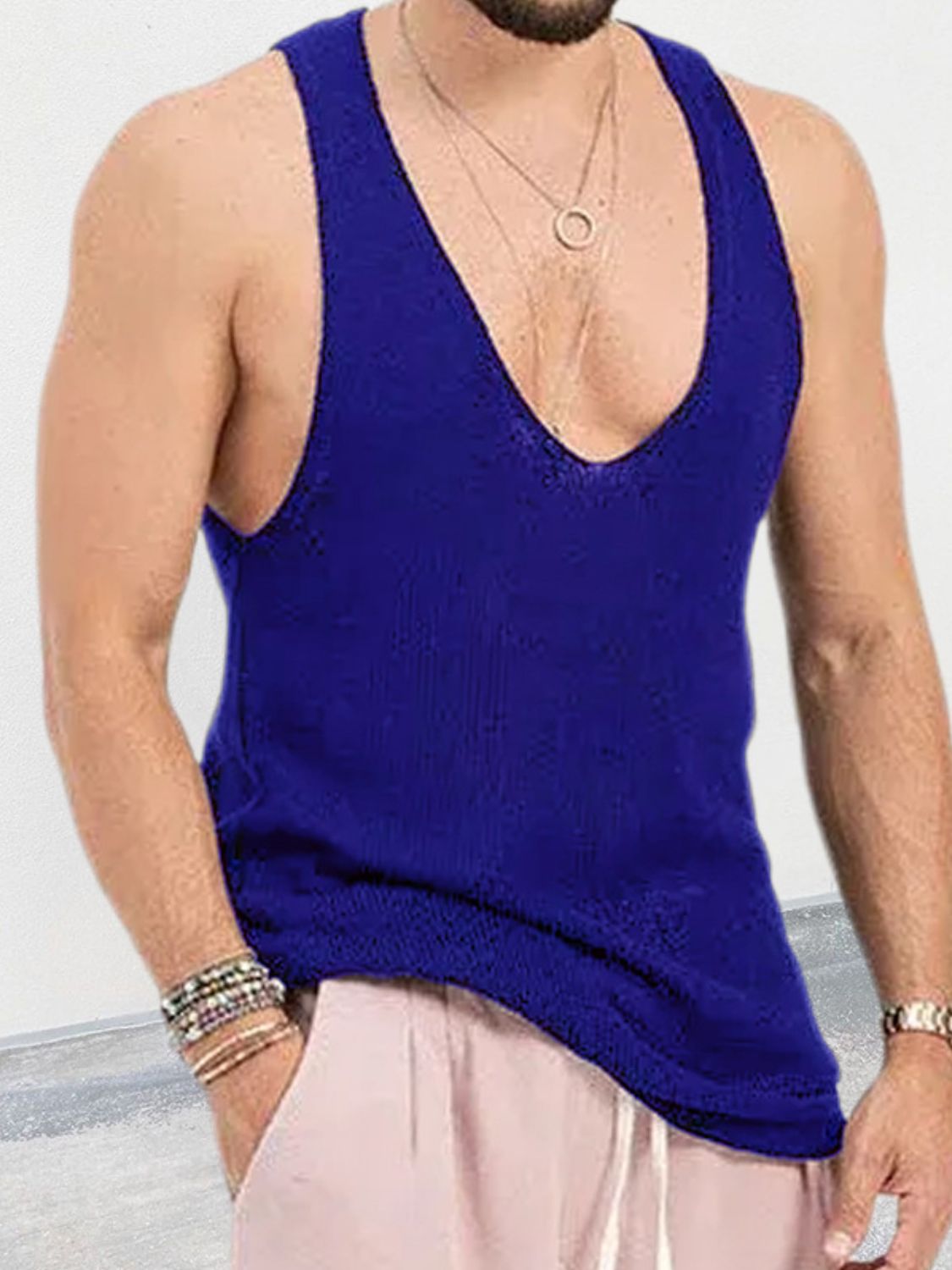 Men's Scoop Neck Knit Tank - Damned Threads