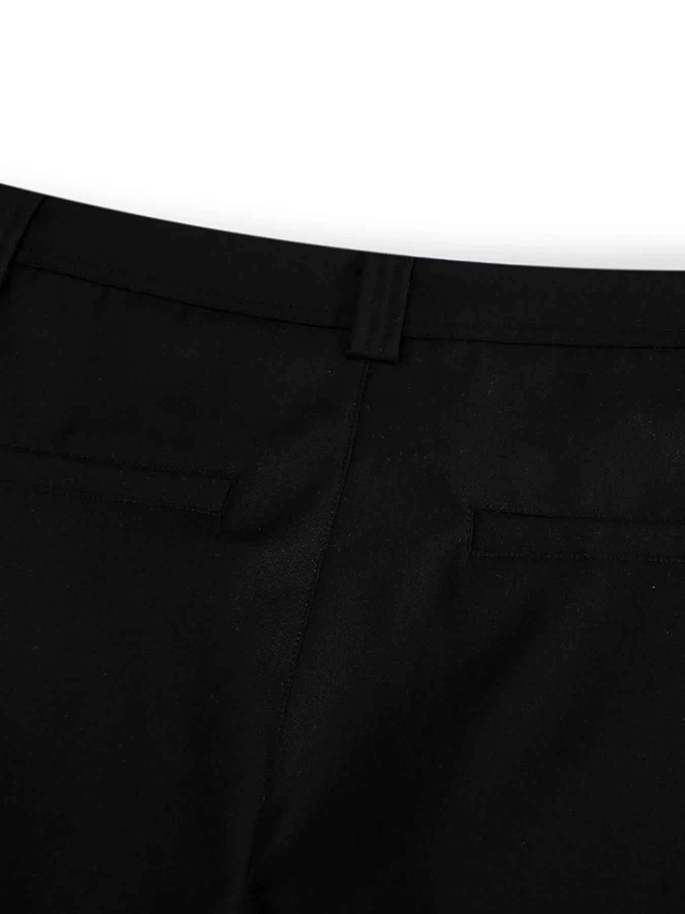 Men's Curved Pants with Relaxed Fit Design