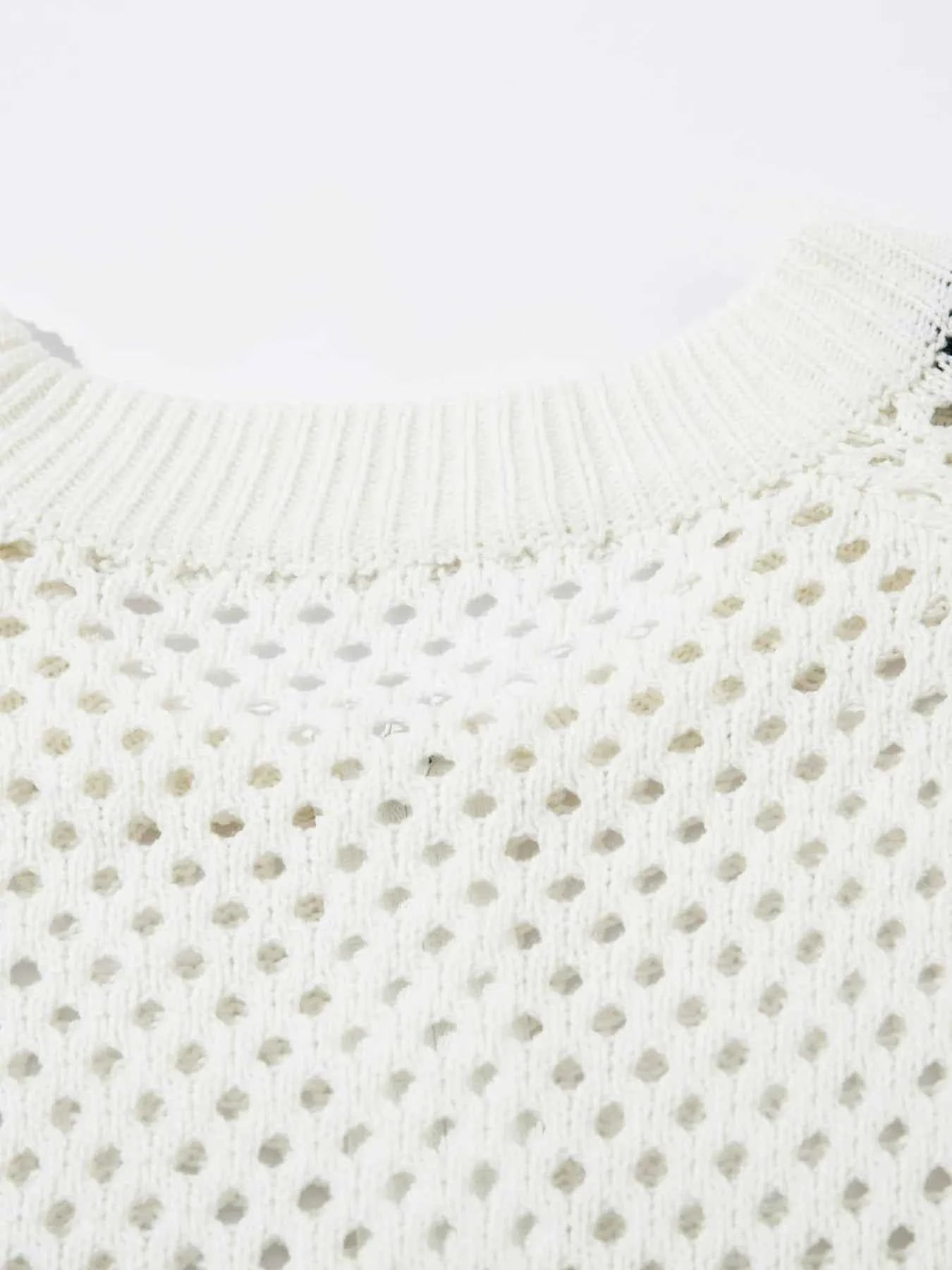 Men's Mesh Knit Zip-Up Cardigan with Stripe Detail