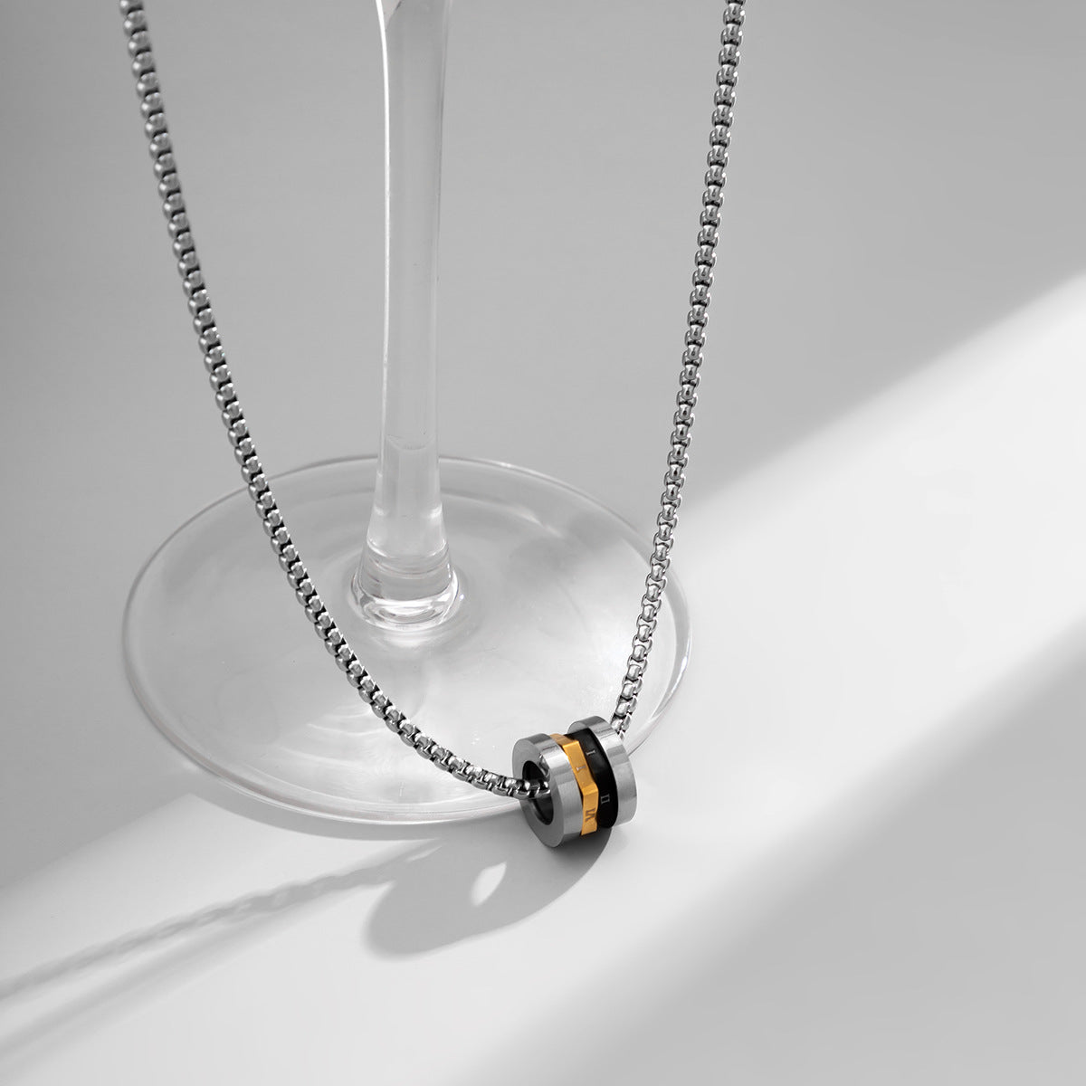 Stacked Wheels Pendant Necklace - Damned Threads