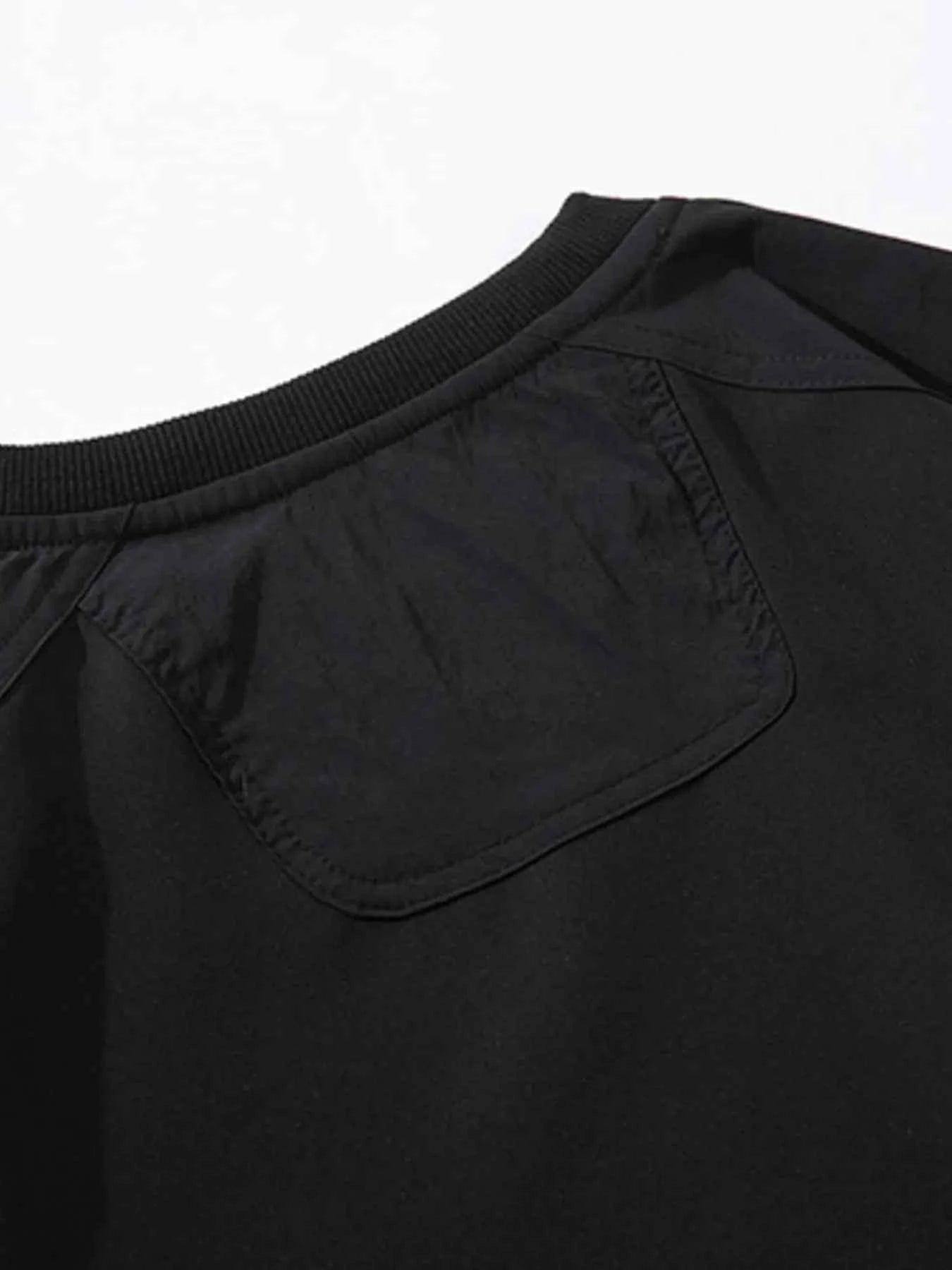 Men's Plus Size Oversized Layered Sleeve Sweatshirt