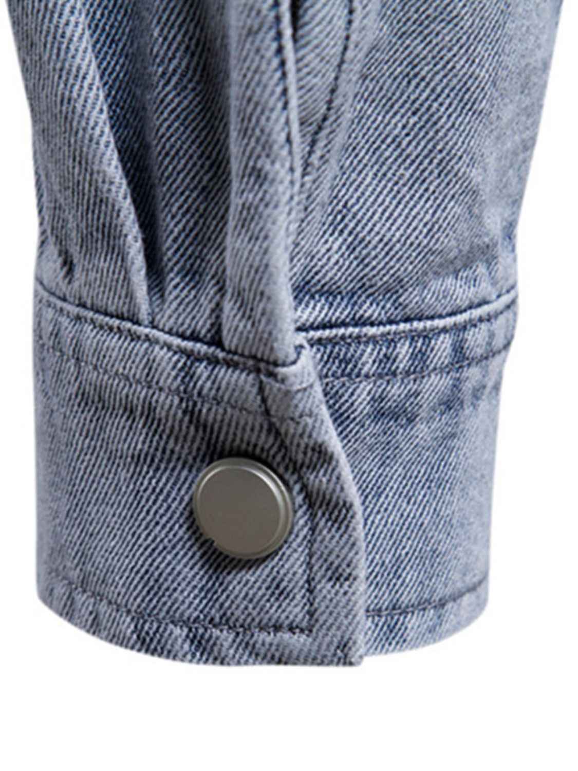 Men's Button Down Chest Pocket Denim Jacket - Damned Threads