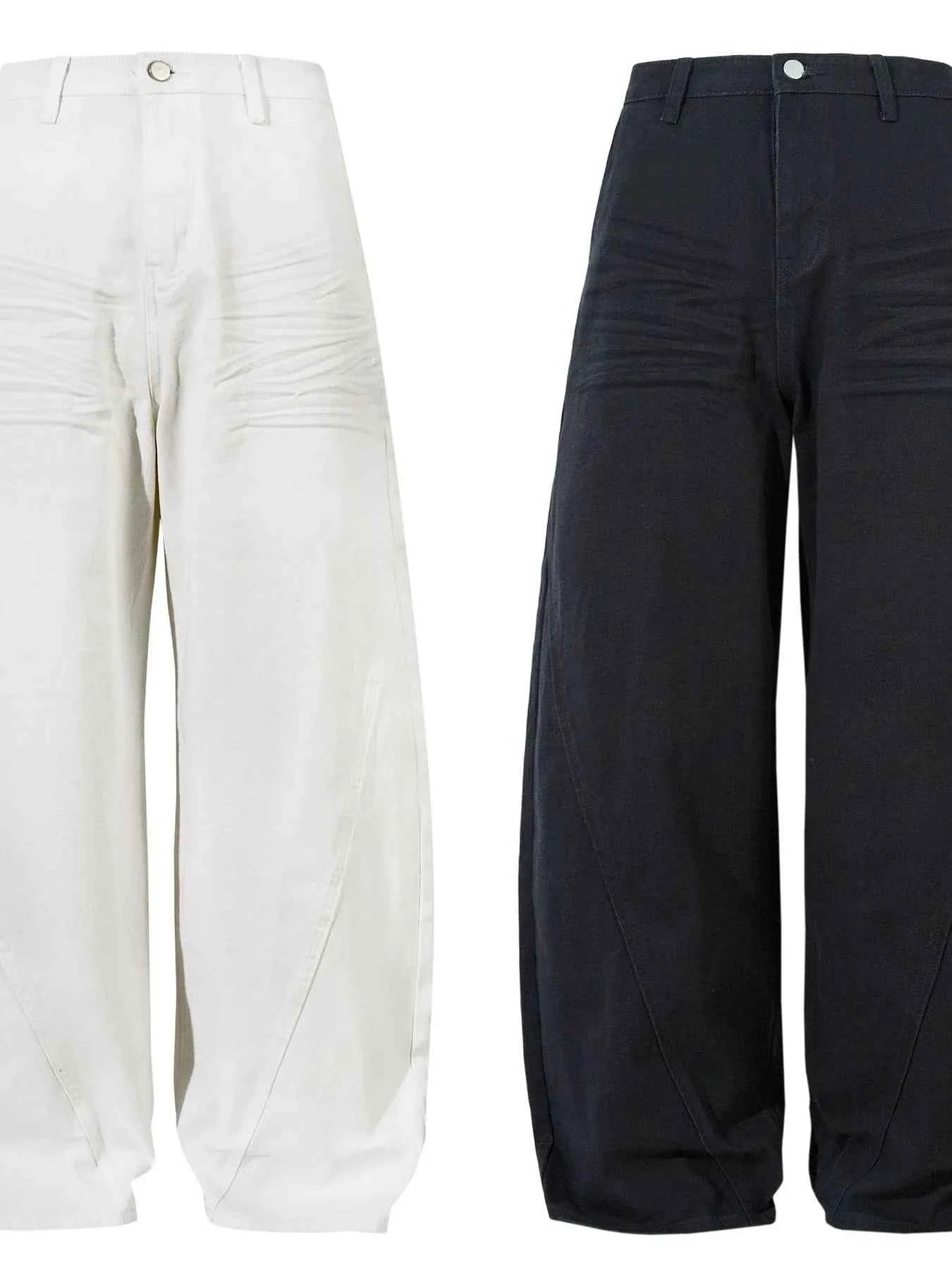 Men's High-Waist Wide Leg Balloon Jeans