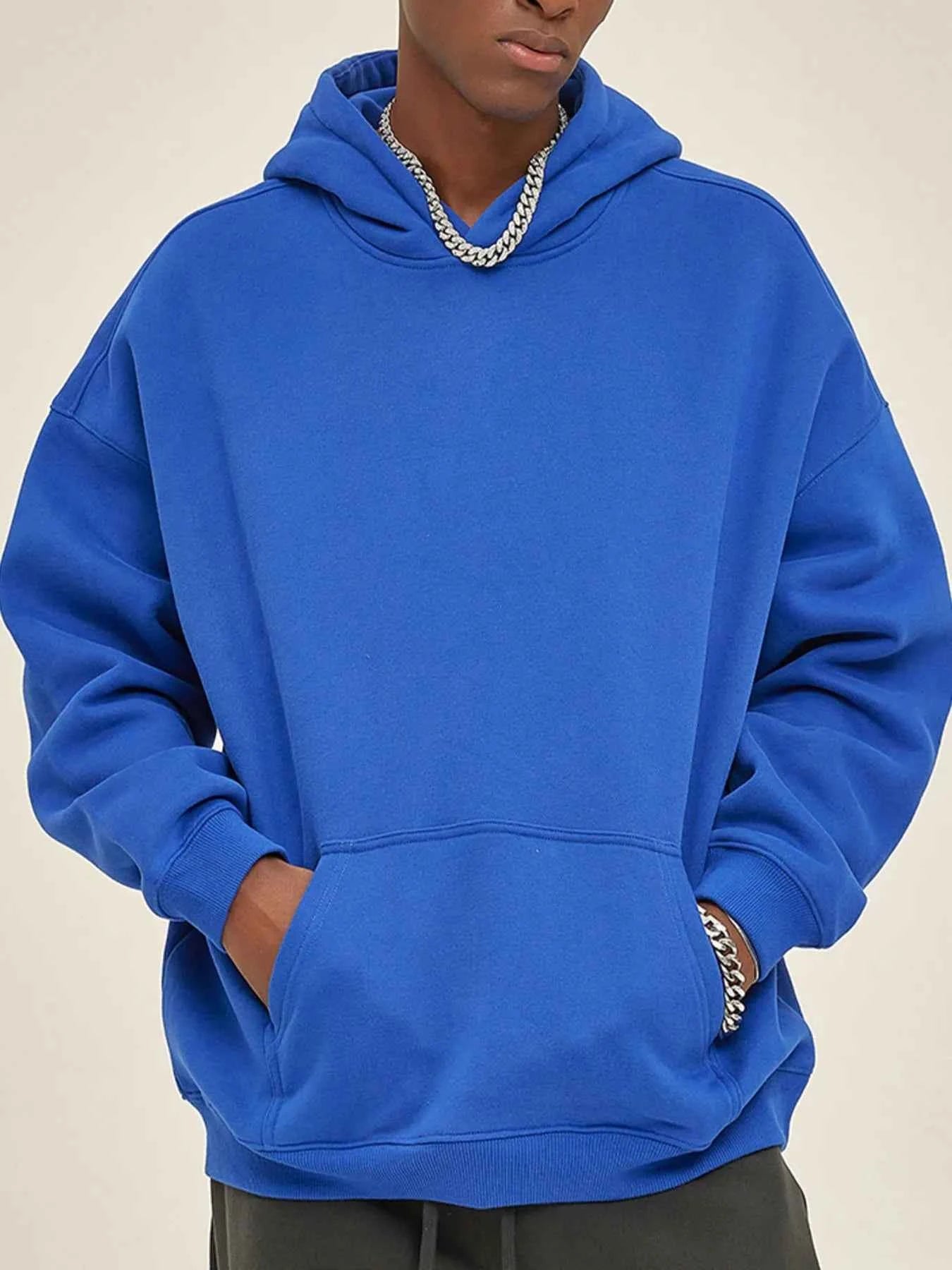 Men's Oversized Pocketed Long Sleeve Hoodie