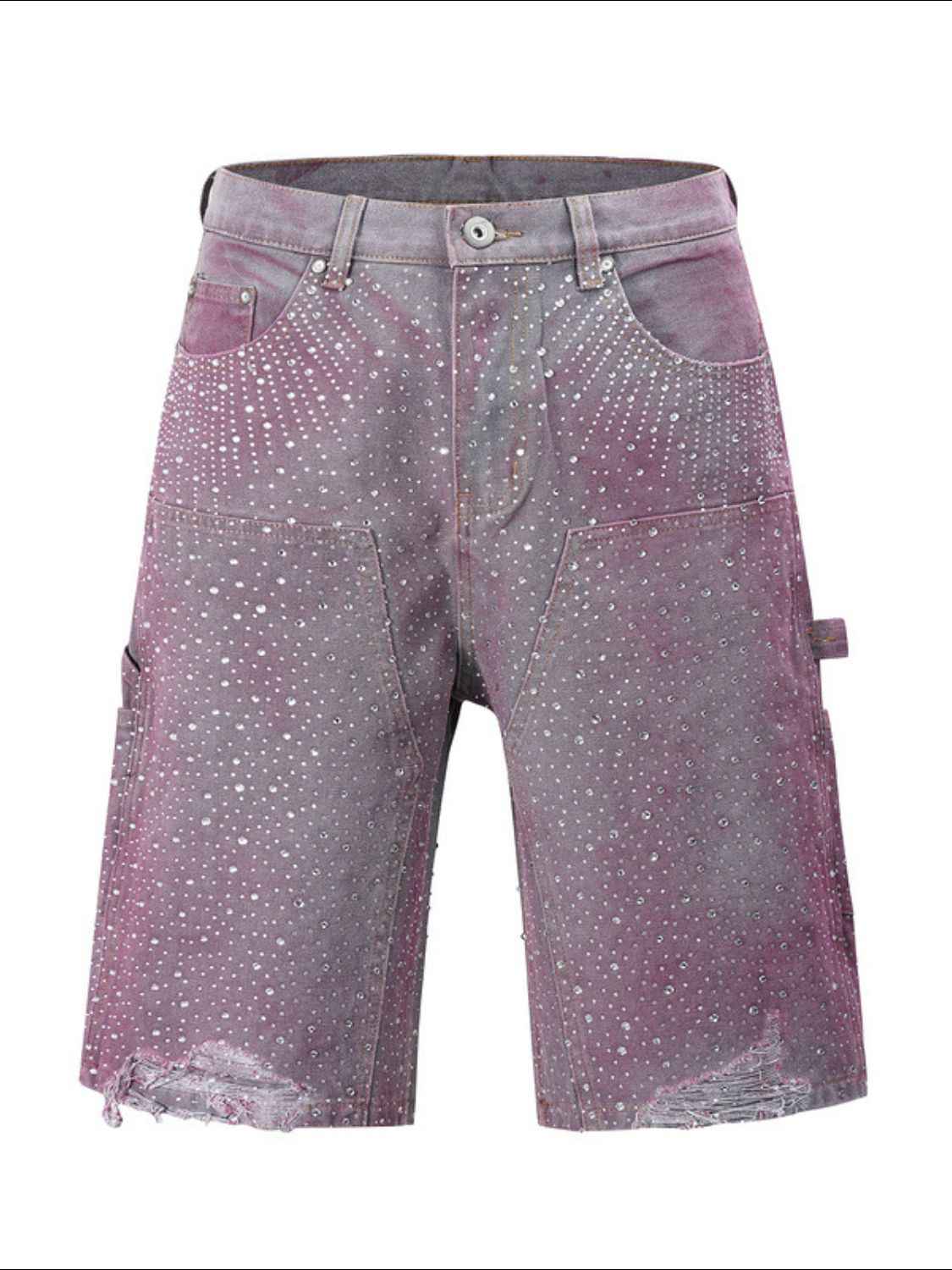 Men's Rhinestone Shorts with Pockets - Damned Threads