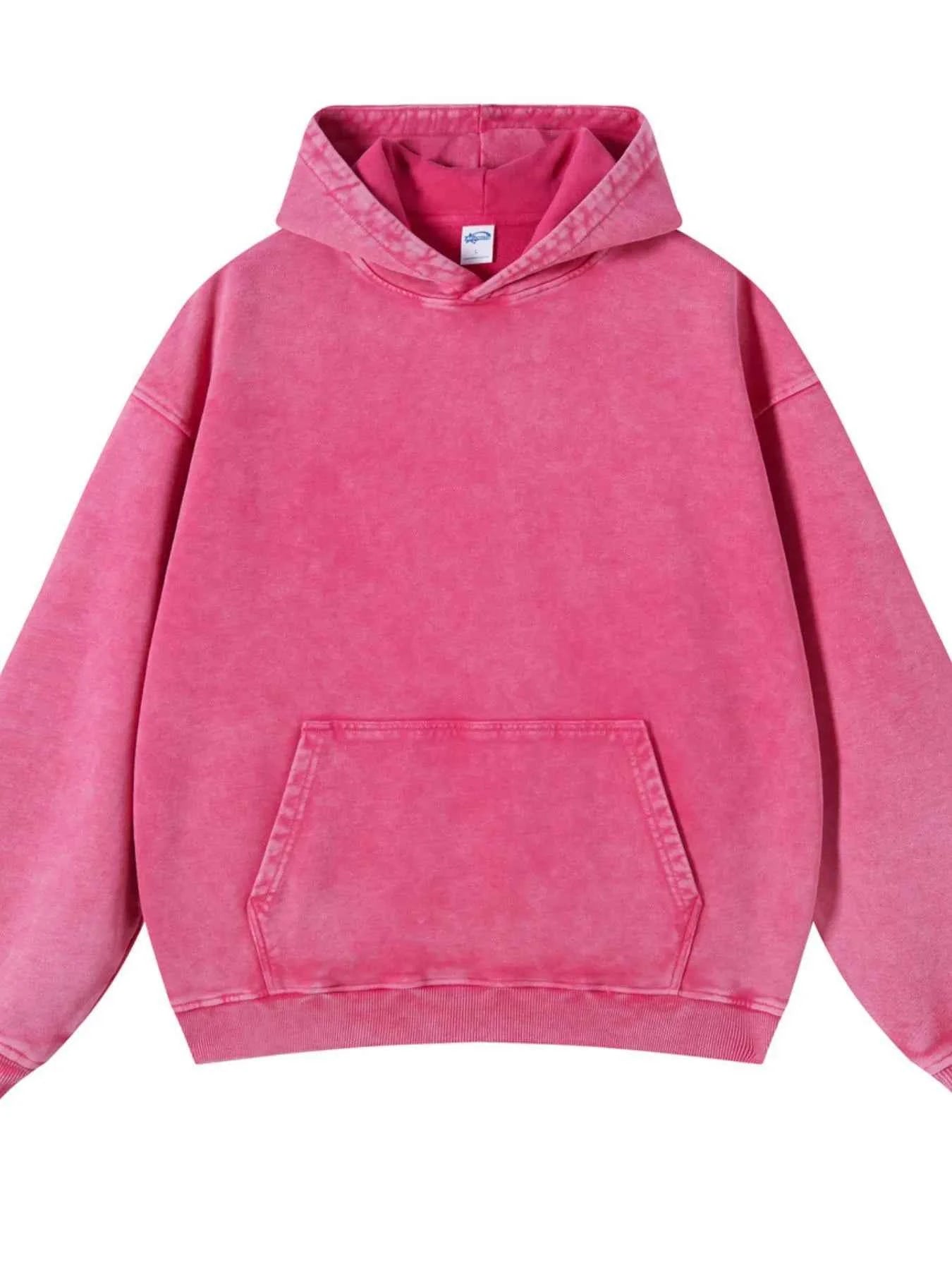 Men's Washed Oversized Long Sleeve Hoodie