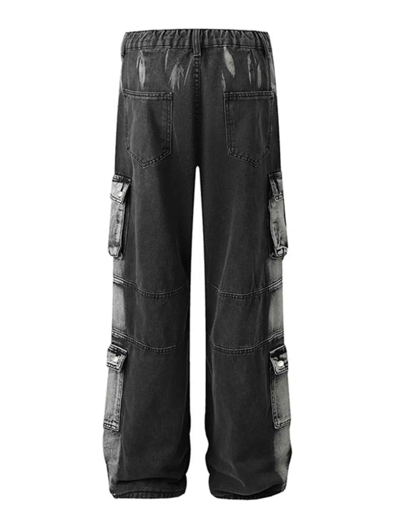 Men's Wide Leg Cargo Jeans