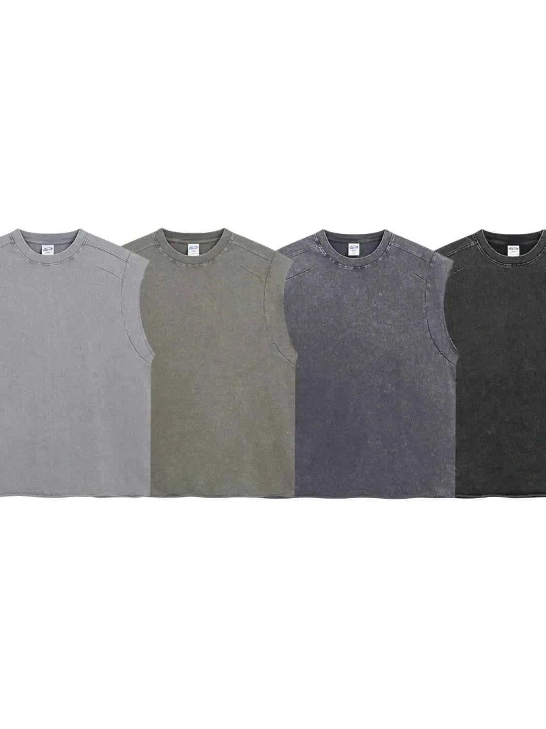 Washed  Wide Shoulder Tank - Damned Threads