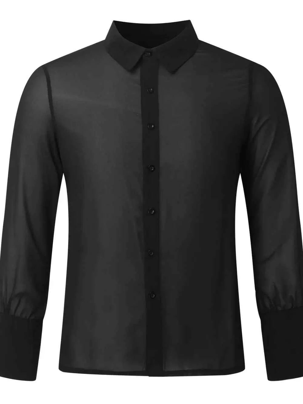 Men's Full Size Collared Neck Long Sleeve Shirt Plus Size - Damned Threads