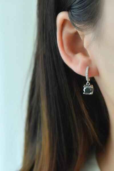 2 Carat Moissanite 925 Sterling Silver Drop Earrings - Damned Threads