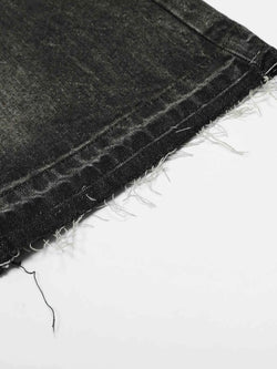 Men's Distressed Washed Straight Jeans